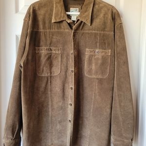 Travel Smith leather shirt jacket M Lg